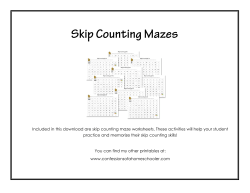 Skip Counting Mazes - Confessions of a Homeschooler