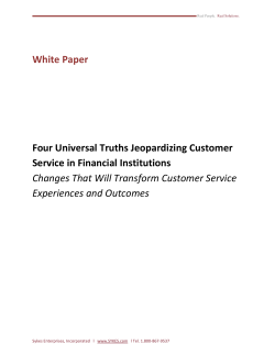 Four Universal Truths Jeopardizing Customer Service