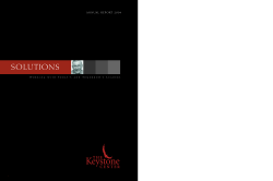 KC annual 2004 - The Keystone Policy Center