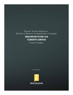 kodak motion picture film filmworthy campaign