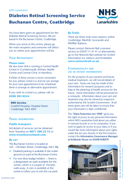 Directions to Buchanan Centre, Coatbridge