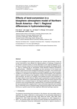 Effects of land-conversion in a biosphere&ndash;atmosphere model of
