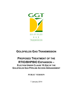 rtio/bhpbio expansion - Economic Regulation Authority