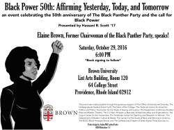 Black Power 50th: Affirming Yesterday, Today