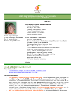 NORTHEAST GEORGIA MOUNTAINS TRAVEL REGION GDEcD