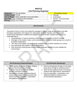 Unit 1 - Exploration and Colonization