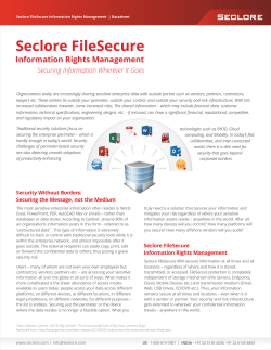 Seclore FileSecure Datasheet v3.cdr