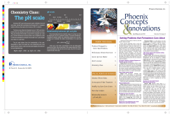 The pH scale - Phoenix Chemical Inc.