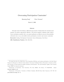 Overcoming Participation Constraints"