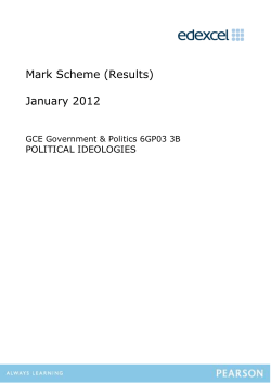 Mark scheme - Edexcel