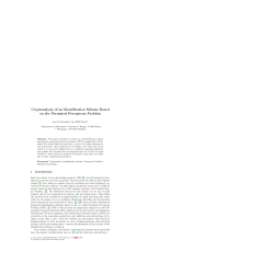Cryptanalysis of an Identification Scheme Based on the Permuted