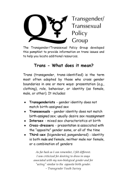 Trans - What does it mean?