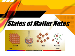 States of Matter Notes