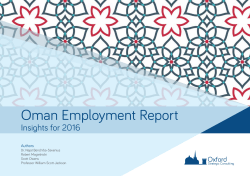 Oman Employment Report - Oxford Strategic Consulting