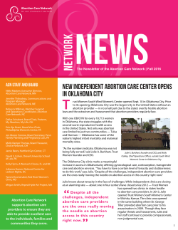 Network News Fall 2016 Newsletter