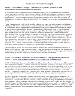 Profile: Who was Andrew Carnegie?