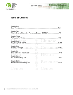 Table of Content - Chinese Community Health Resource Center