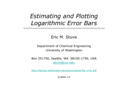 Estimating and Plotting Logarithmic Error Bars