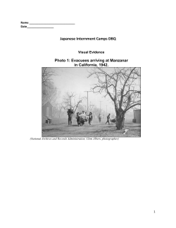 Japanese Internment Camps DBQ