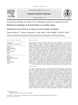 Multiscale modeling of ductile failure in metallic alloys