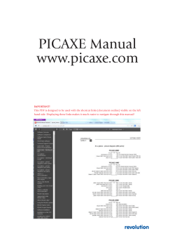 PICAXE Manual www.picaxe.com