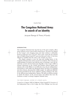 The Congolese National Army: In search of an identity