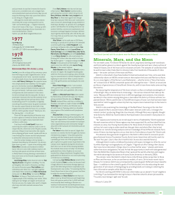 Minerals, Mars, and the Moon