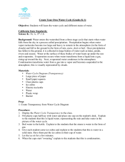 Create a Water Cycle - Aquarium of the Pacific