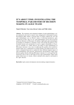 it`s about time: investigating the temporal