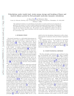Polyethylene under tensile load: strain energy storage and breaking