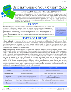 Understanding Your Credit Card information sheet.pub