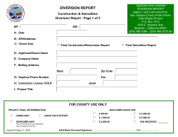 diversion report - San Joaquin County