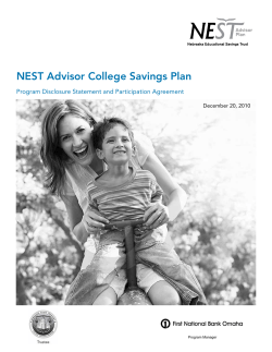 NEST Advisor College Savings Plan