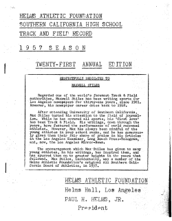 HELMS ATHLETIC FOUNDATION Helms Hall9 Los Angeles