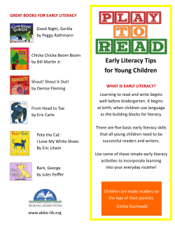 Early Literacy Tips for Young Children