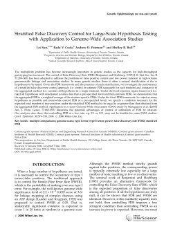 Stratified False Discovery Control for Large