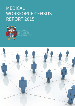 MEDICAL WORKFORCE CENSUS REPORT 2015