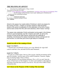 Sermon Notes - Spirit and Life