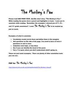 The Monkey`s Paw