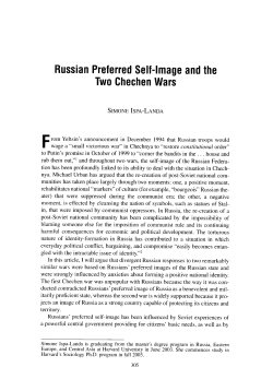 Russian Preferred Self-image and the Two Chechen Wars