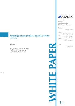 Advantages of Using FPGAs in Precision Inverter Modules