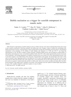Bubble nucleation as a trigger for xenolith entrapment in mantle melts