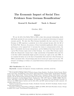 The Economic Impact of Social Ties: Evidence from