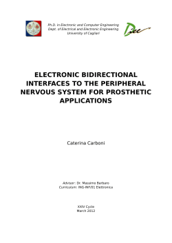 electronic bidirectional interfaces to the peripheral nervous system