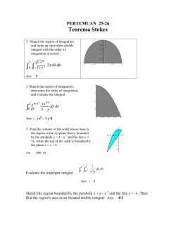 Teorema Stokes - Binus Repository