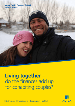 Living together &ndash; do the finances add up for cohabiting couples?