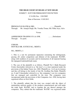 OS - Delhi District Courts