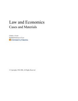 Law and Economics