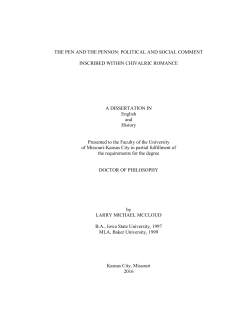 THE PEN AND THE PENNON: POLITICAL AND