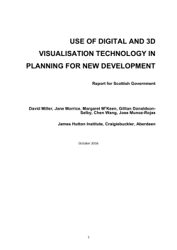 Use of digital and 3D technology in planning